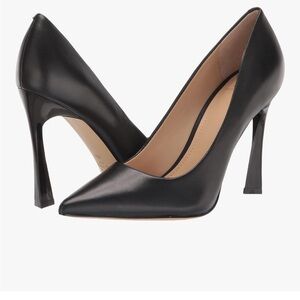 🖤👠 Marc Fisher Black Pointed Leather High-Heel Pumps 👠🖤